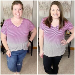 Sew In Love Pink Between The Lines Tee